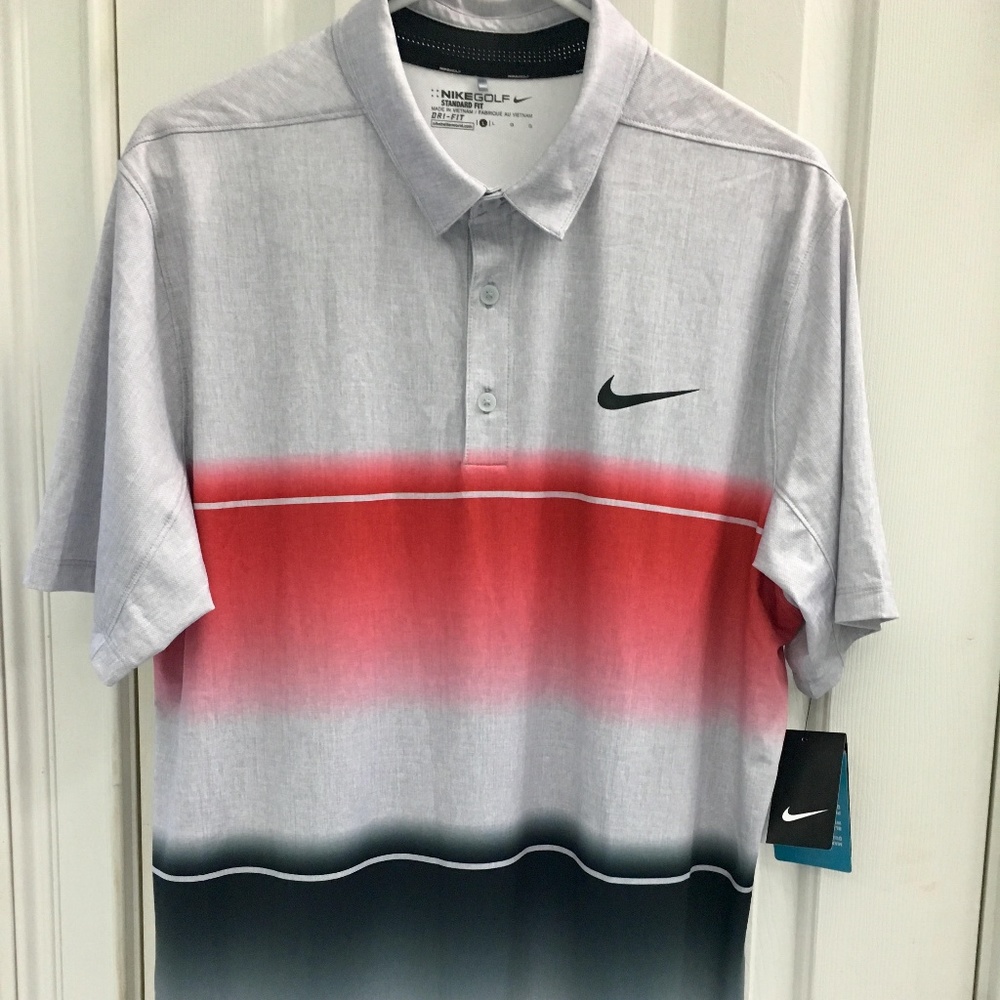 NIKE Golf Dri-Fit Polo Shirt Men Size Large, NWT